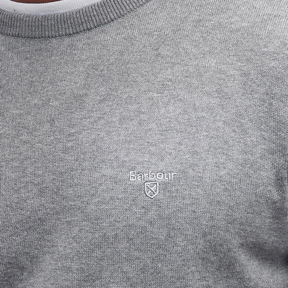 Barbour Men's Classic Gray Crewneck speckled Sweater size large - Picture 2 of 10